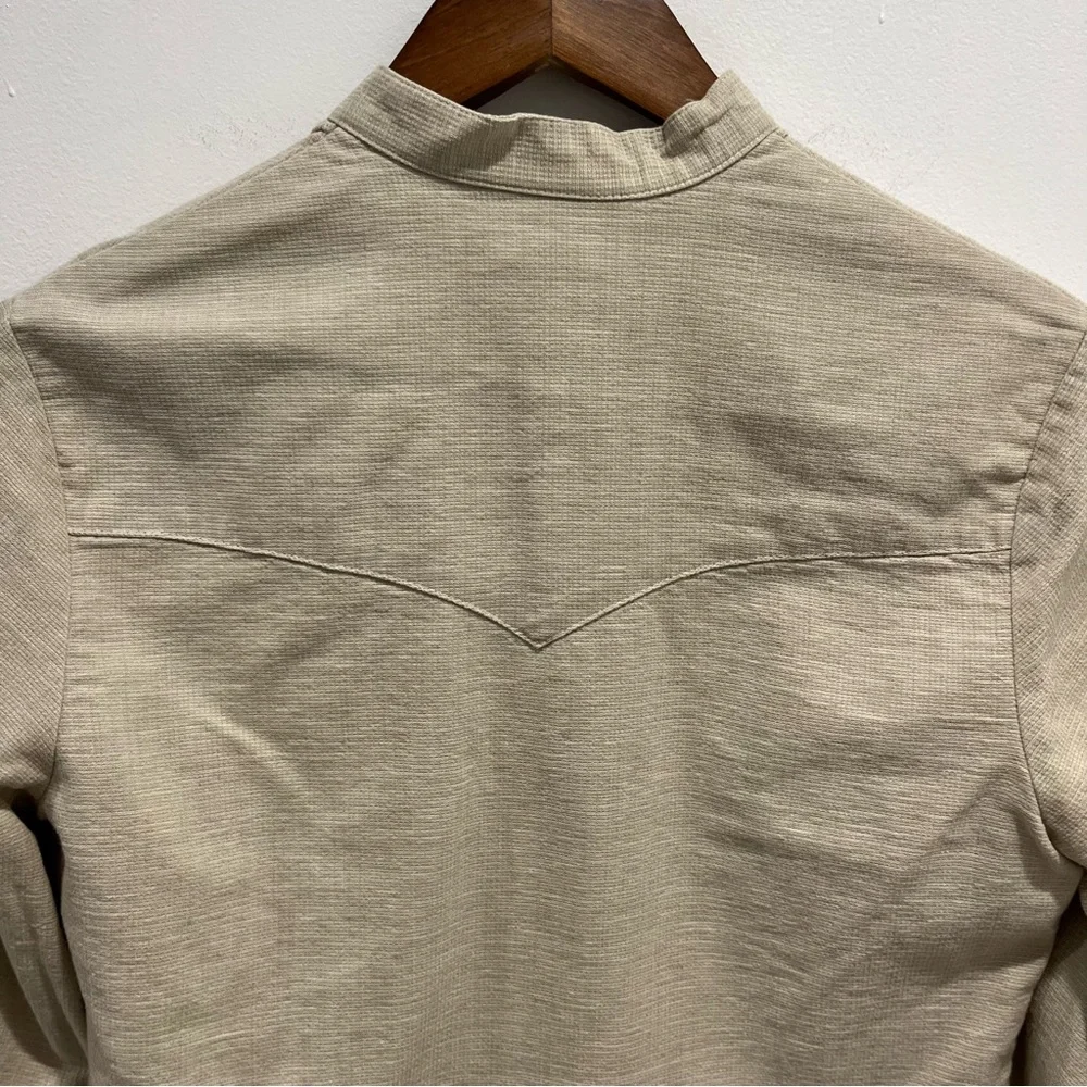 Roper Southwest Embroidered Button-Down Long Sleeve Tan Western | women’s S - Picture 8 of 11